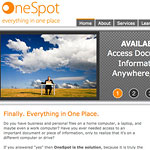 Website Design Sample - One Spot Home Page