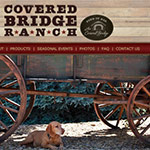 Website Design Sample - Covered Bridge Ranch Home Page