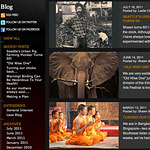 Website Design Sample - Shawn Olesen Photography Blog Page
