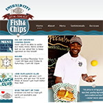 Website Design Sample - Emeral City Fish & Chips Home Page