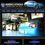 Website Design Sample - Broad Stroke Associates Home Page