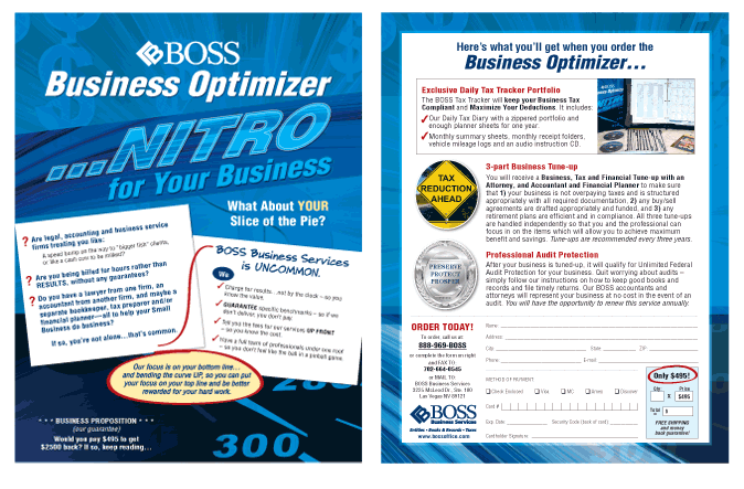Flyer Design Sample - BOSS Business Services